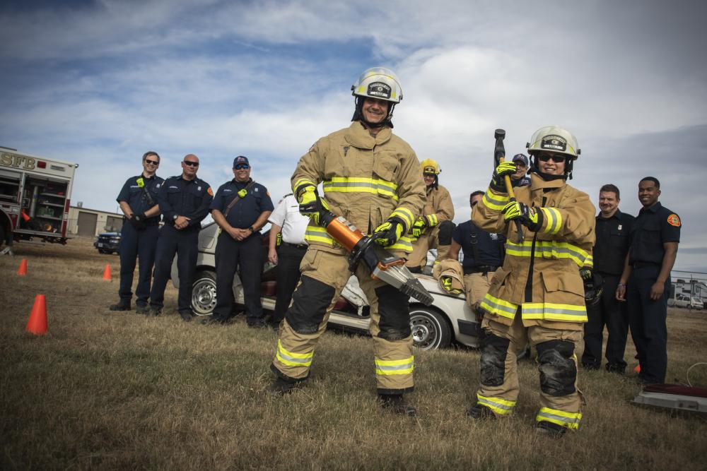 DVIDS – Images – Schriever SFB Fire Training [Image 9 of 9]
