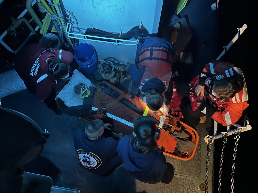 DVIDS – Images – U.S. Coast Guard Cutter John McCormick crew medevacs fisherman in Canadian waters [Image 1 of 2]