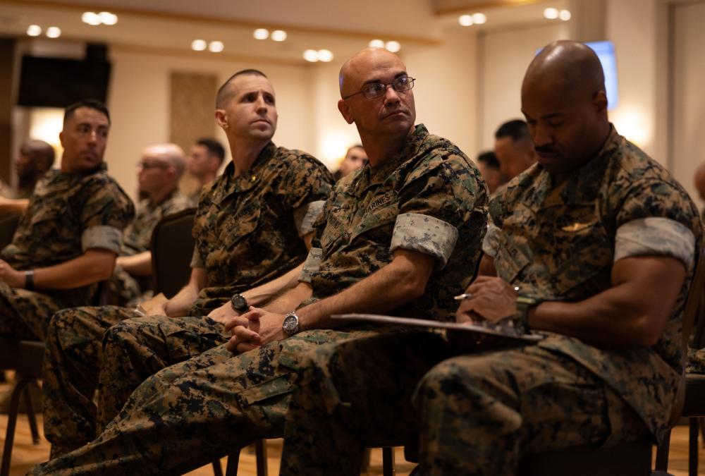 DVIDS – Images – III MIG Marines Attend A Brief On MCDP 8 [Image 6 of 7]