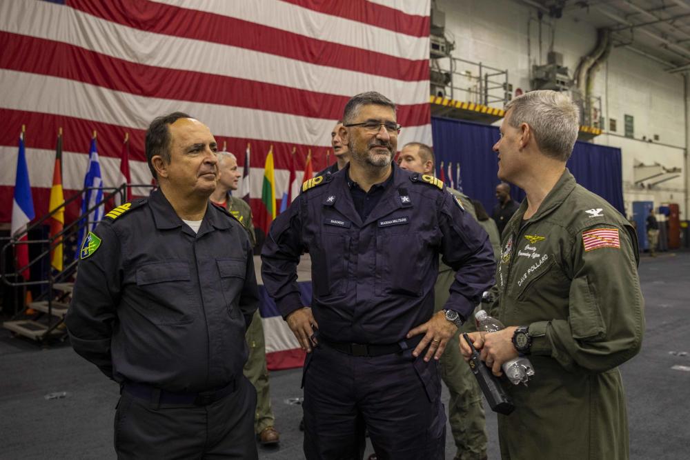 DVIDS – Images – Secretary General of NATO visits George H.W. Bush Carrier Strike Group during Neptune Strike [Image 47 of 48]