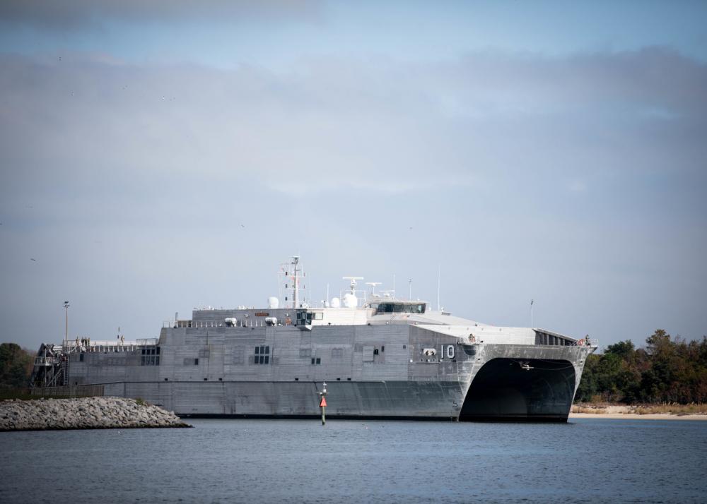 DVIDS – Images – USNS Burlington (T-EPF 10) Returns From Deployment [Image 1 of 9]