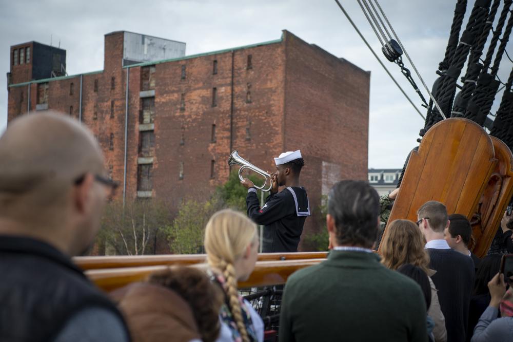 DVIDS – Images – USS Constitution conducted a 21-gun salute in honor of Veteran’s Day [Image 5 of 5]