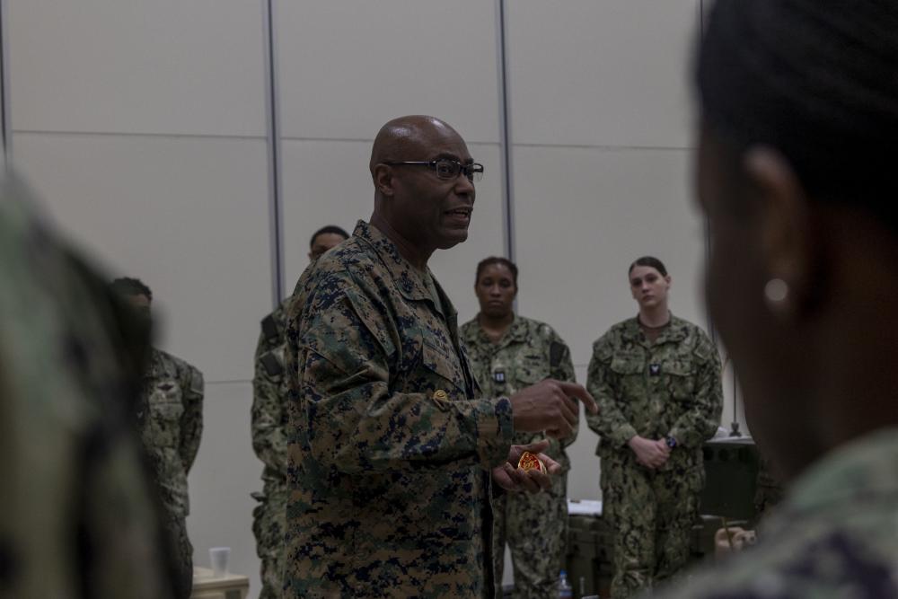 DVIDS – Images – III MEF Leaders recognize Sailors [Image 1 of 4]