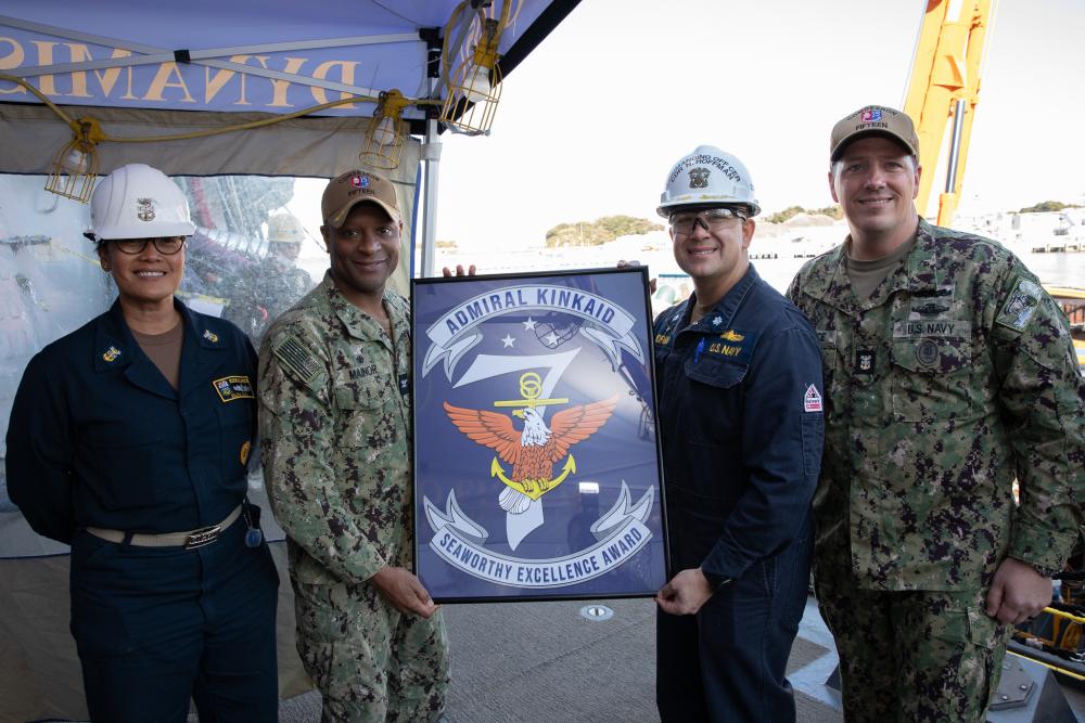 DVIDS – Images – USS Dewey Receives Admiral Kinkaid Seaworthy Excellence Award [Image 4 of 4]