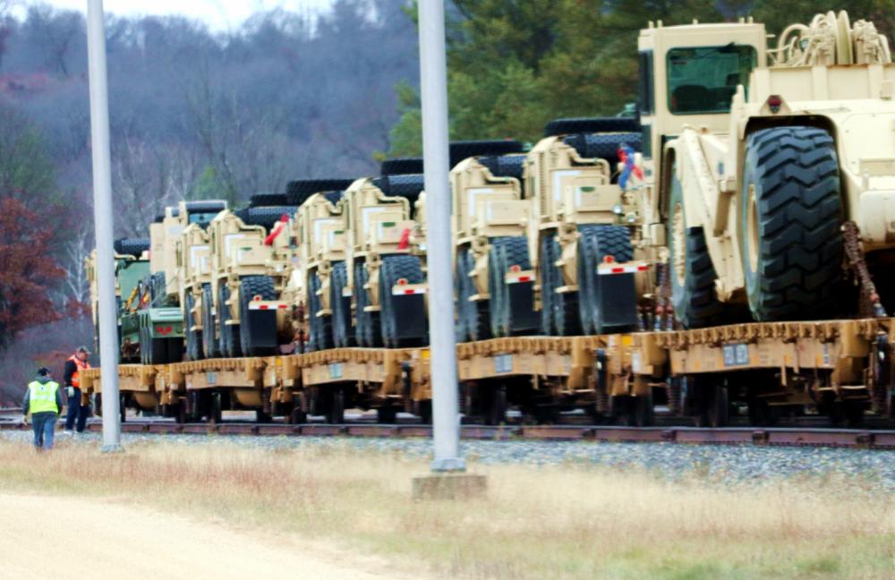 DVIDS – News – Photo Essay: 411th Engineer Company equipment deployment by rail movement at Fort McCoy, Part X