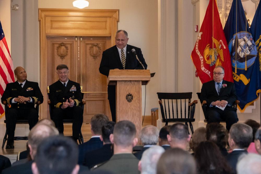 DVIDS – Images – U.S. Naval Academy Renames Building During Dedication Ceremony [Image 8 of 8]