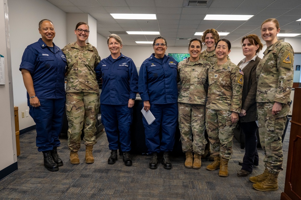 DVIDS – Images – Trailblazing Military Leaders: Cmdr. Lisa Sharkey and Fellow Female Commanders Inspire at Women’s History Month Event [Image 3 of 5]