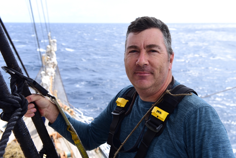 DVIDS – Images – USCGC Eagle personnel conduct sail preparations while underway in the Atlantic Ocean [Image 3 of 3]