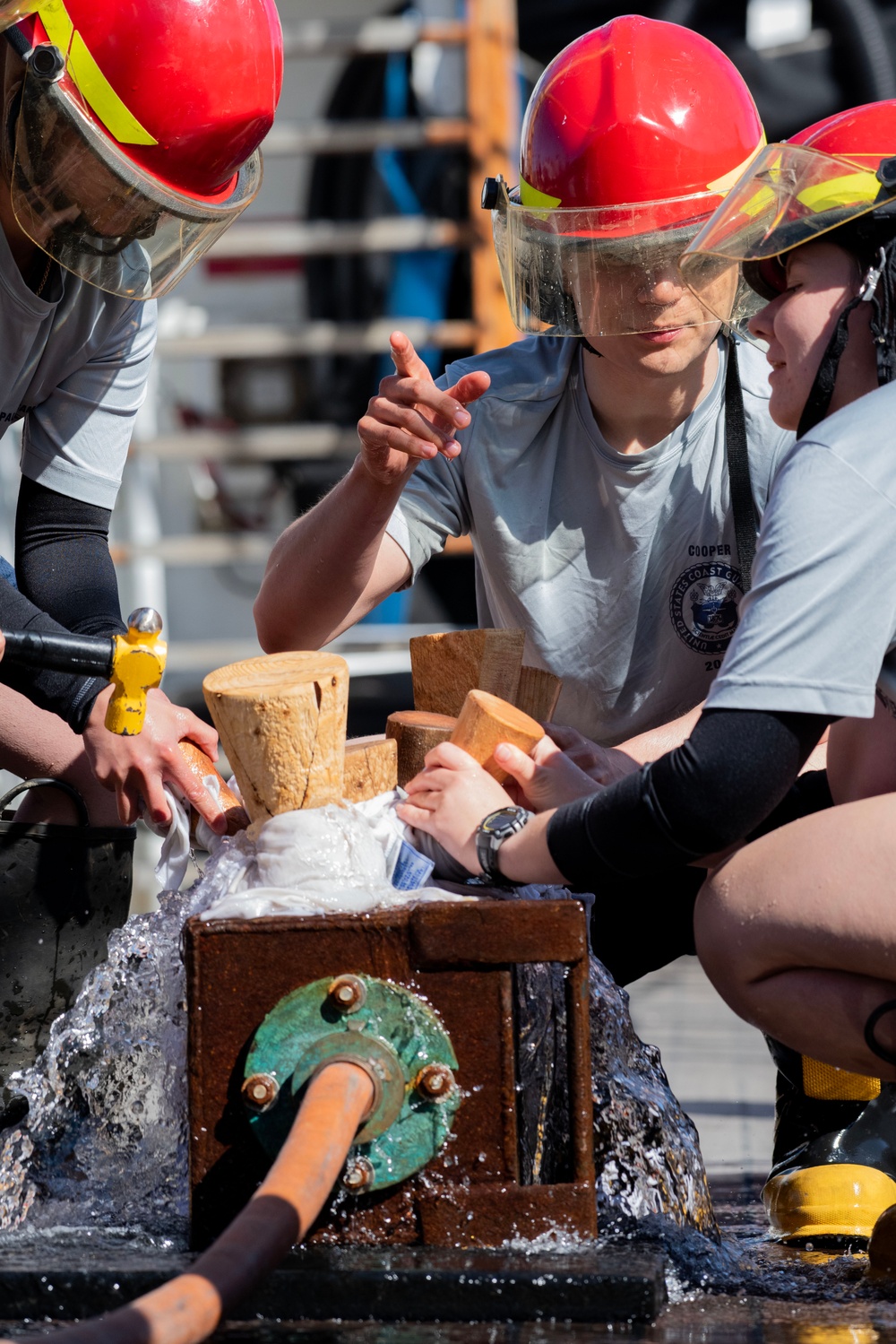 DVIDS – Images – Cadets aboard USCGC Eagle participate in damage control training in the Baltic Sea [Image 2 of 3]