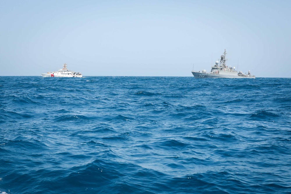 DVIDS – Images – U.S. Coast Guard Cutter Sails with Royal Saudi Navy ship and USV [Image 10 of 10]