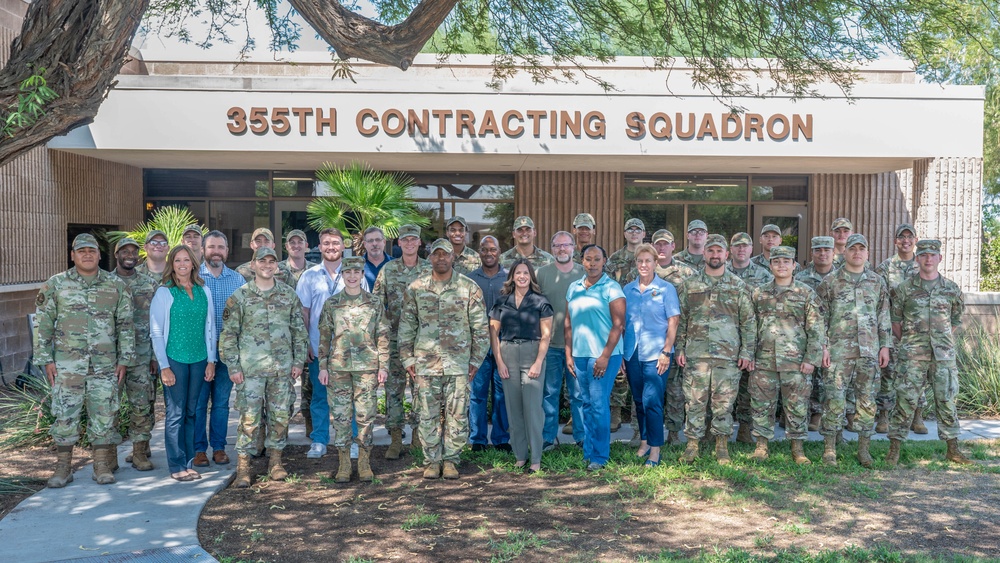 DVIDS – Images – Maj. Gen. Alice Treviño visits 355th Contracting Squadron [Image 1 of 5]