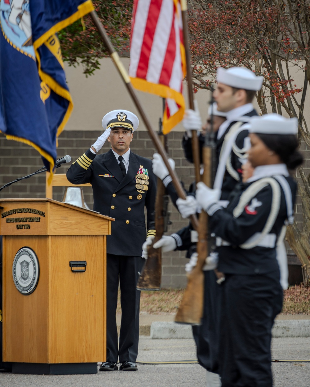 DVIDS – News – EOD Group 2 Holds Dedication Ceremony for Navy Special Operations Memorial