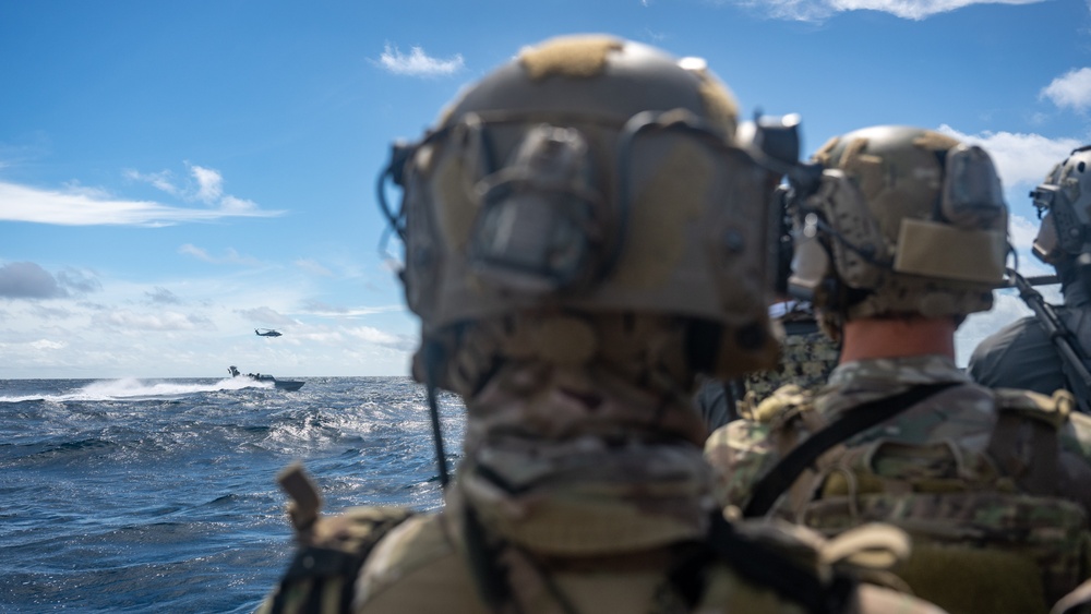DVIDS – Images – U.S. Navy SEALs Train with Coast Guard MSRT in VBSS Training [Image 1 of 14]
