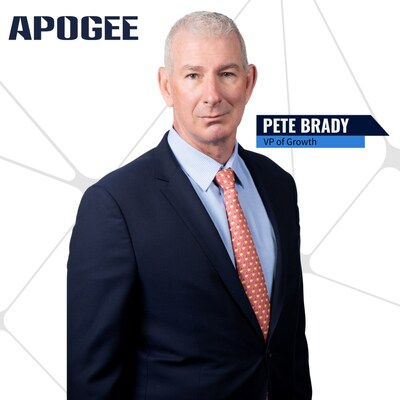 Apogee Hires Global DoD Growth Expert Pete Brady as Vice President of Growth