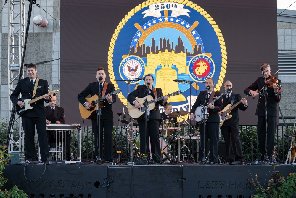 DVIDS – Images – Navy Band Country Current performs in celebration of the Navy’s 250th Birthday [Image 7 of 7]