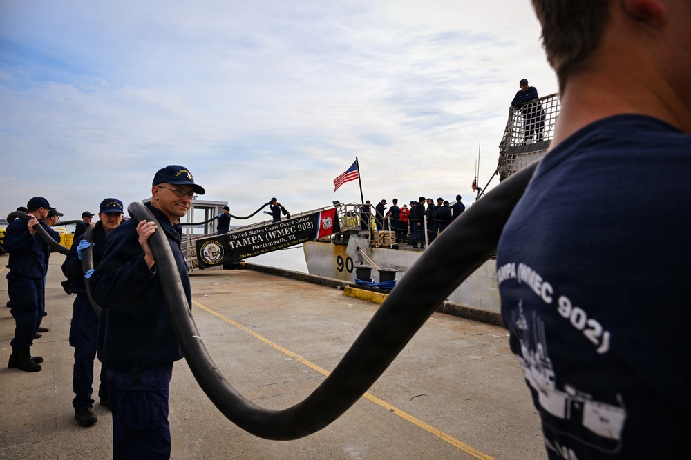 DVIDS – Images – Coast Guard Cutter Tampa returns home after 67-day counterdrug patrol in the Eastern Pacific Ocean