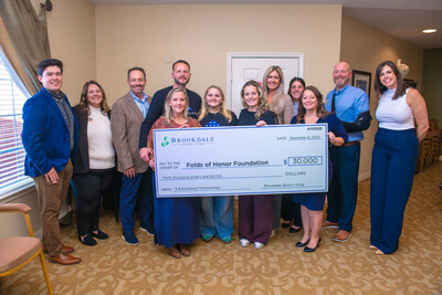 Brookdale Senior Living Honors Veterans with Donation to Folds of Honor