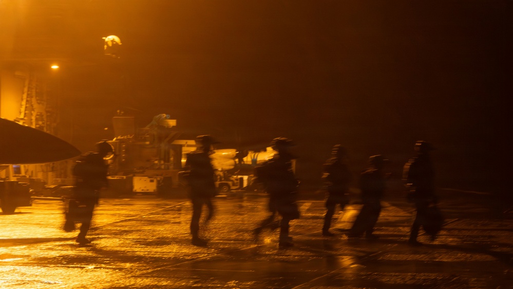 DVIDS – Images – USS Gerald R. Ford (CVN 78) Right of Visit Boarding Operation [Image 1 of 74]